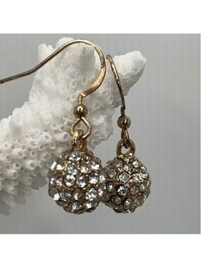 baubles encrusted dangle earrings